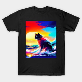 Japanese Sunset With A Giant Cat - PanfurWare LLC T-Shirt